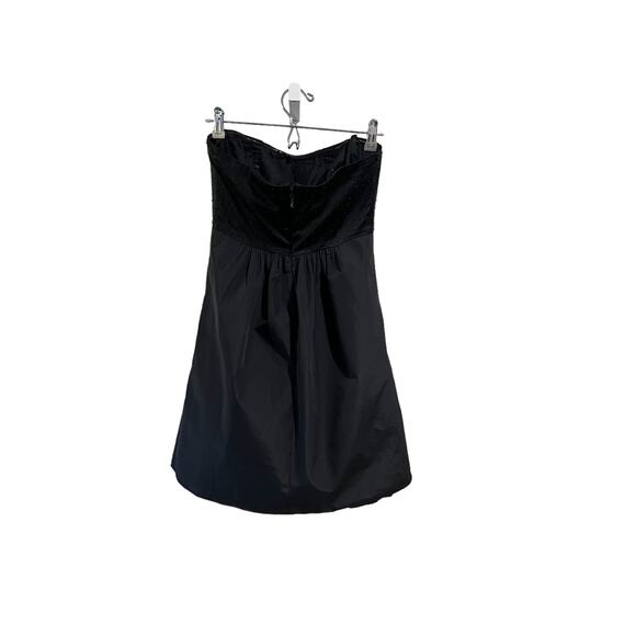 BCBGMAXAZRIA Black Beaded Strapless Cocktail Mini Dress Women's Size XS PROM - Picture 8 of 12